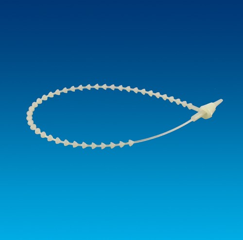 Bundelband 125mm wit met bolletjes 1.000 stuks