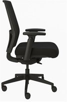 Bureaustoel Orange Office 1332 rug en zitting zwart-3