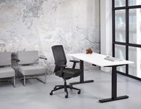 Bureaustoel Orange Office 1332 rug en zitting zwart