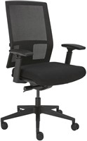 Bureaustoel Orange Office 1332 rug en zitting zwart