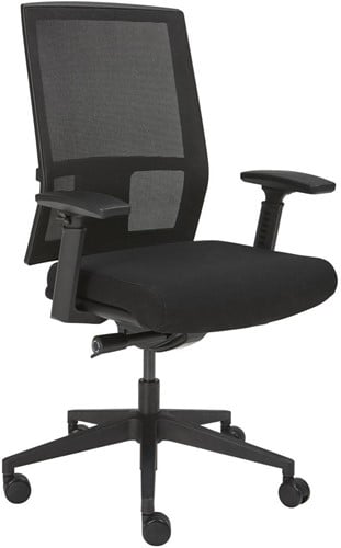 Bureaustoel Orange Office 1332 rug en zitting zwart
