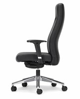 Bureaustoel Rovo 5910A rug en zitting zwart 4