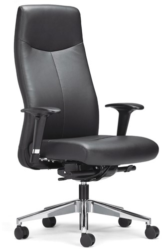 Bureaustoel Rovo 5910A rug en zitting zwart 5