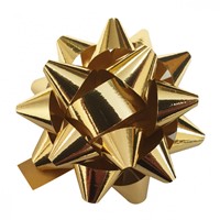 winnen Onschuldig doen alsof Cadeau strikjes Starbow zelfklevend 10mm x Ø50mm kleur metallic goud 100  stuks.