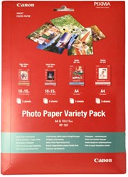 Fotopapier assortiepakket Canon 4x 5 vel assorti VP-101