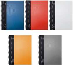 Collegeblok SOHOcollege A4 ruit 10mm 23-gaats met spiraal assorti