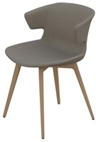 Vergaderstoel Cove 4-poots kuip hout