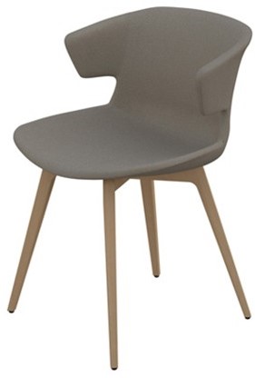 Vergaderstoel Cove 4-poots kuip hout