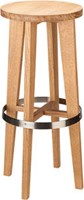 Barkruk Edinburgh 4-poots zithoogte 80cm kuip eiken frame eiken
