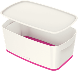Opbergbox Leitz MyBox 5 liter 318x128x191mm wit/rose