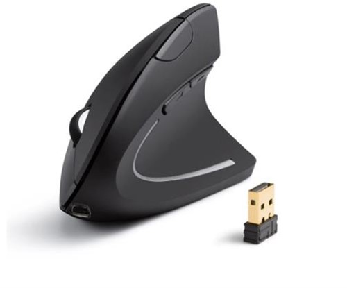 Linkshandige draadloze ergonomische muis