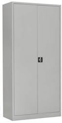 Draaideurkast h194xb92xd60cm lichtgrijs 4 legborden