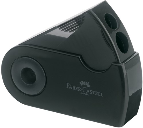 Puntenslijper Faber-Castell Twin Sleeve zwart
