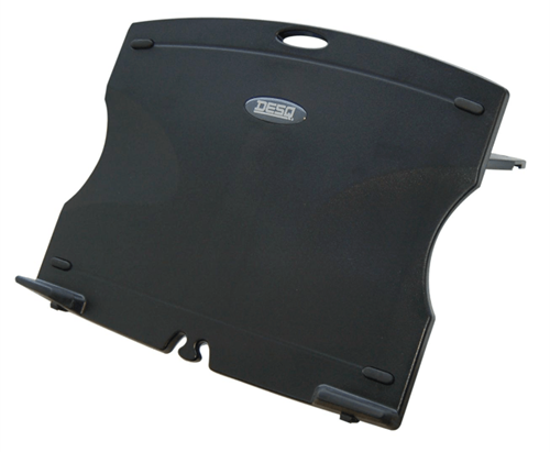 Laptop / Tablet standaard Desq opvouwbaar kunststof zwart