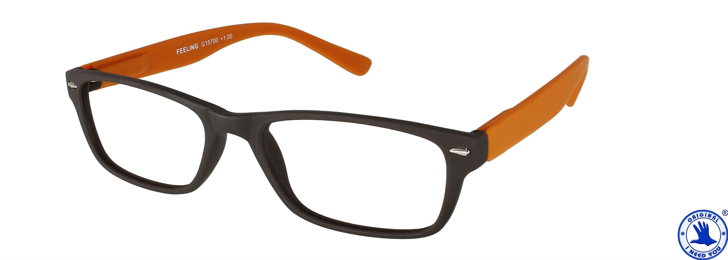 Leesbril I Need You model Feeling G15700 kleur bruin-oranje sterkte  +1.00dpt.