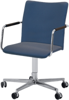 Vergaderstoel Huislijn Alfa HS0214 hoge rug blauw