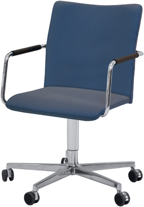 Vergaderstoel Huislijn Alfa HS0214 hoge rug blauw