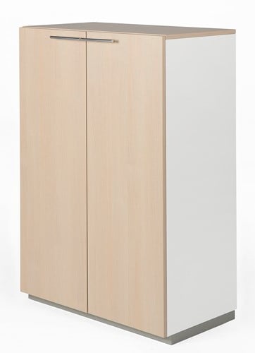 Houten kast met 2 deuren NPO 119hx80bx44d cm kleur eiken whitewash