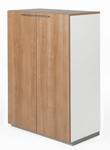 Houten kast met 2 deuren NPO 119hx80bx44d cm kleur eiken