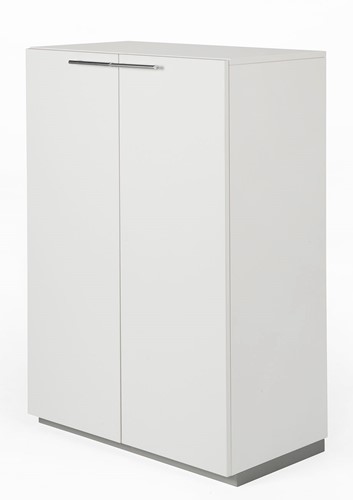 Houten kast met 2 deuren NPO 119hx80bx44d cm kleur wit