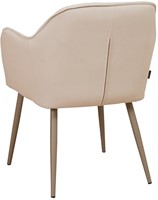 Vergaderstoel Elin 4-poots kuip gestoffeerd beige taupe-2