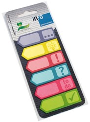 Indextabs Info Notes Flags 18x55mm 6 varianten