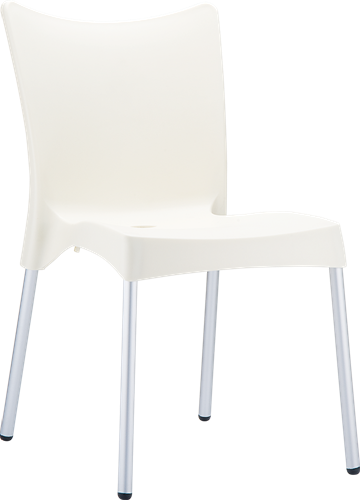 Bijzetstoel stapelbaar Juliette beige recyclebaar polypropyleen