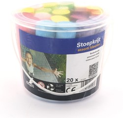 Stoepkrijt Kangaro 6 assorti kleuren totaal 20 stuks
