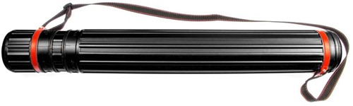 Tekeningkoker Kangaro uitschuifbaar 64-108cm zwart