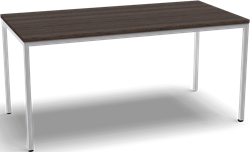 Kantinetafel 4-all 160x80 cm frame wit blad oak dark