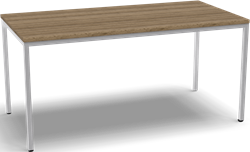 Kantinetafel 4-all 160x80 cm frame wit blad oak medium
