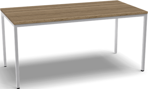 Kantinetafel 4-all 160x80 cm frame wit blad oak medium