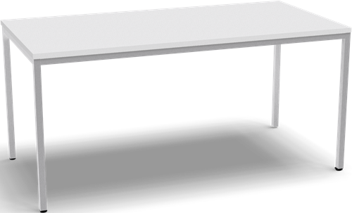 Kantinetafel 4-all 160x80 cm frame wit blad wit