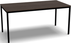 Kantinetafel 4-all 160x80 cm frame zwart blad oak dark