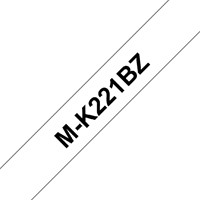 Labeltape Brother P-touch MK221 9mm zwart op wit-2