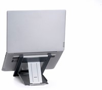 Laptop standaard Mousetrapper aluminium compact, licht gewicht en inklapbaar.-3