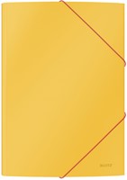 Elastomap 3-kleps Leitz Cosy A4 karton geel (30020019)-2