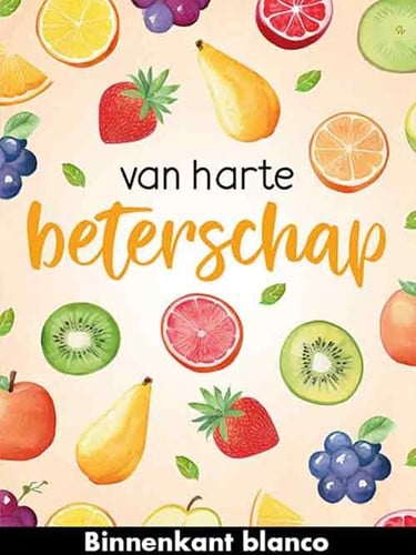Wenskaart + envelop Artige collectie Maximaal A4 opdruk: Van harte beterschap MAX009