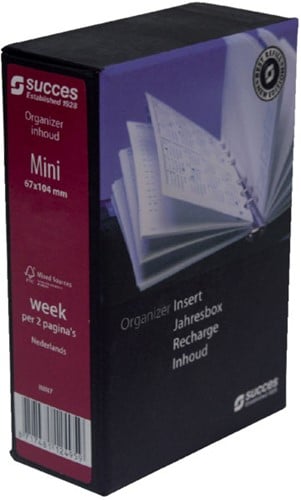 Agenda-inhoud 2026 Succes Mini 6,7x10,4cm 7 dagen per 2 pagina's IMN7-26 900082