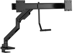 Monitorarm Swing 2.0 duo voor 2 beeldschermen in kleur zwart.