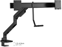 Monitorarm Swing 2.0 duo voor 2 beeldschermen in kleur zwart.-3