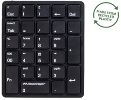 Numpad Mousetrapper type ultra dun kleur zwart draadloos