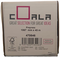 Plotterpapier Coala 1067mmx45,7m 90 grams mat 470646