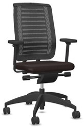 Bureaustoel Girsberger Reflex rug en zitting zwart