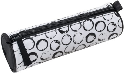 Schooletui Flow 21x7cm rond model met rits assorti