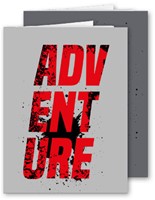 Schrift Adventure A4 ruit 10mm kaft assorti 2 stuks