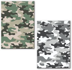 Schrift Camouflage A4 lijn harde kaft assorti