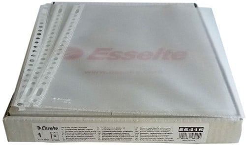 Showtassen Esselte A4 23-gaats dikte 0,08mm transparant copysafe 100 stuks