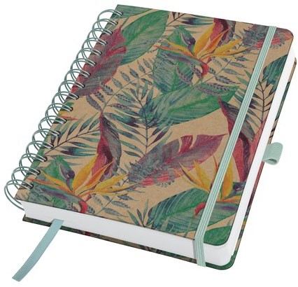 Notitieboek Sigel Jolie Pure Spiraal A5 kraft Pure Paradise Blue harde kaft - 120 vel dotted papier SI-JN820