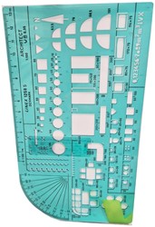 Sjabloon Linex 1258S architect 1:100
